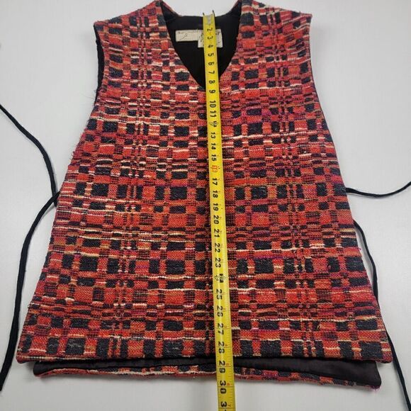 Vintage Disney Magic Kingdom 80's Cast Costume Uniform Red Rare Vneck Small Vtg - Picture 4 of 10